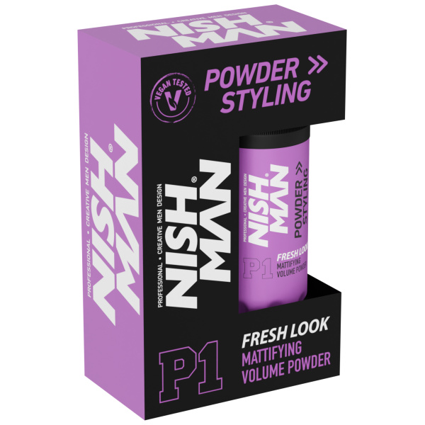 Nishman Hair Powder | Mattifying Volume Powder P1 Fresh Look 20gr
