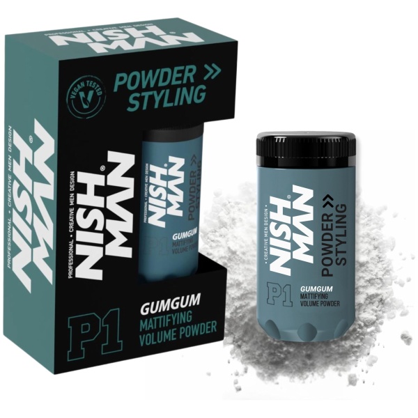Nishman Hair Powder | Mattifying Volume Powder P1 GumGum 20gr